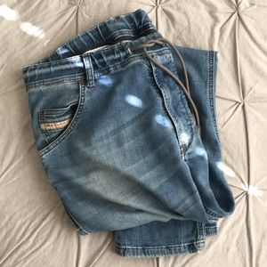 Men’s jeans joggers sweat pants size 34 slim fit